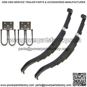 Trailer 5 Leaf Slipper Spring Suspension Kit for 3" Tube 7000 lb Axles