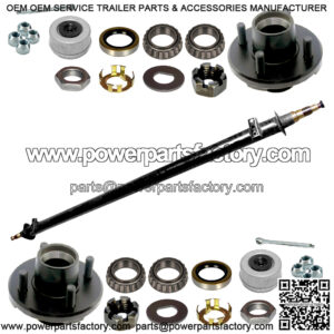 2000 lb Build Your Own Idler Trailer Axle Kit - 2k Capacity