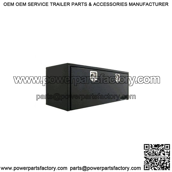 Black Steel Underbody Toolbox W T Handles 24 X 24 X 60   TCPJ.06481 