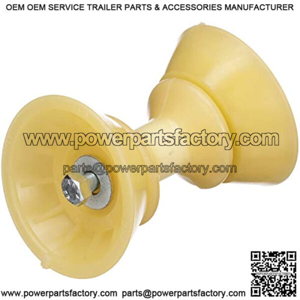 Bow Roller w/Bells, 3 in, TPR, Gold - Image 2