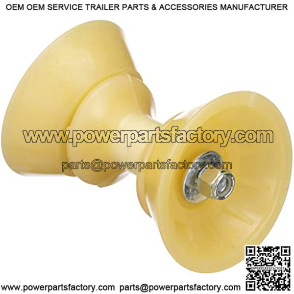 Bow Roller w/Bells, 3 in, TPR, Gold - Image 3