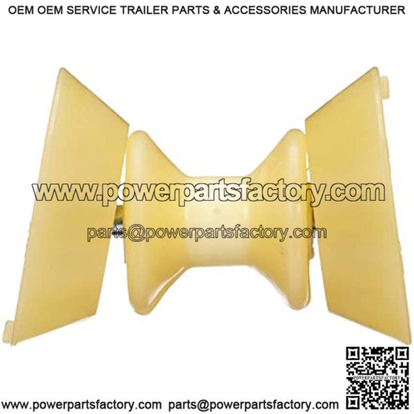Bow Roller w/Bells, 3 in, TPR, Gold - Image 5