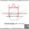 Deck Belt fits Cub Cadet: IH549599R1 549599R1 Lawn-Boy 608016 (1/2x54") - Image 2