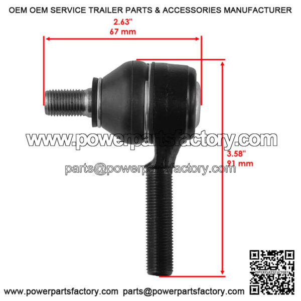 Tie Rod End for John Deere Gator Rsx 850I 860I Utv Ball Joints (For: John Deere Gator RSX 850i) - Image 2