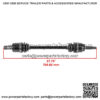 Rear Right CV Axle for John Deere Gator RSX850 RSX860 AM145321 - Image 2
