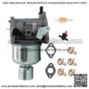 Carburetor Carb Fit For JOHN DEERE MIA12577 X300R X300 X304 s/n 120001 - Image 2