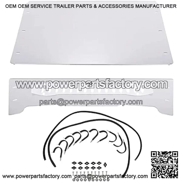 Full Vented Windshield Compatible with 2005-2020 John Deere Gator TS/TX/TE Clear Windscreen Scratch Resistant - Image 4