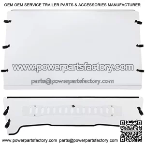 Front Vented Windshield Compatible with 2005-2020 John Deere Gator TS/TX/TE Scratch Resistant Full Clear Windscreen
