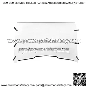 Full Windshield Compatible with John Deere Gator XUV 550 560 590i 590m RSX 850i 860i Heavy Duty Clear Scratch Resistant Vented Windshield