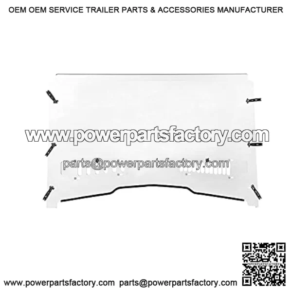 Full Windshield Compatible with John Deere Gator XUV 550 560 590i 590m RSX 850i 860i Heavy Duty Clear Scratch Resistant Vented Windshield