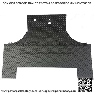 FOR JOHN DEERE GATOR TX FRONT 1 PIECE MAT - DIAMOND PLATE PATTERN