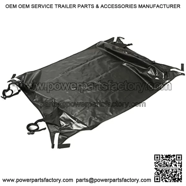 Black Soft Roof Compatible with John Deere HPX & XUV Gator with OPS (Rollbar) System roof panel Replacement for LP93127 - Image 4