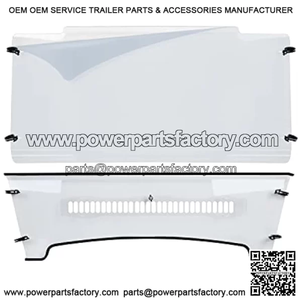 Windshield Heavy Duty Scratch Resistant Compatible with 2004+ John Deere HPX 4x4, XUV 620i, 625i, 825i, 850, 855D - Image 2