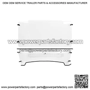 Front Vented Windshield Scratch Resistant Compatible with 2004+ John Deere HPX 4x4 XUV 620i, 625i, 825i 850 855D