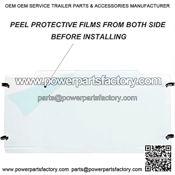 Front Vented Windshield Scratch Resistant Compatible with 2004+ John Deere HPX 4x4 XUV 620i, 625i, 825i 850 855D - Image 3
