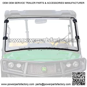 Heavy Duty Scratch Resistant Full Windshield for 2018+ John Deere Gator XUV 835E / 835M / 865E / 865M | 1/4" Thick Polycarbonate 250 Times Stronger Than Glass | Hard Coated!