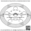 Fits John Deere Parts DISC BRAKE AL162808 5310 (India), 5310 (Asian),5310, 5303 - Image 2