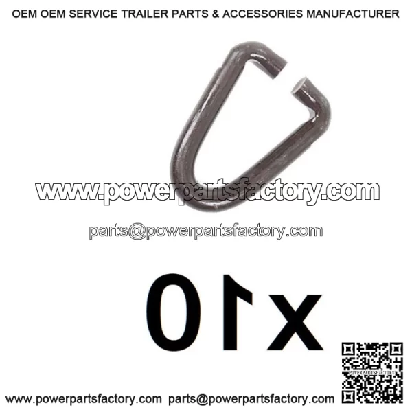 Pack of 10 D Ring Flail Mower Blade to Hanger Link Fits Ford 907 917 222157