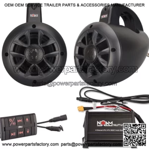 Noam NUTV4 - Marine Bluetooth Rzr Canam Atv Golf Cart Utv Speakers Stereo System (For: John Deere Gator CS)