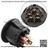 Ignition Starter Switch 4 Position with Key Fits Husqvarna, AYP, Craftsman, Sears, Poulan Lawn Mower Rider Replace 193350 532193350 - Image 3