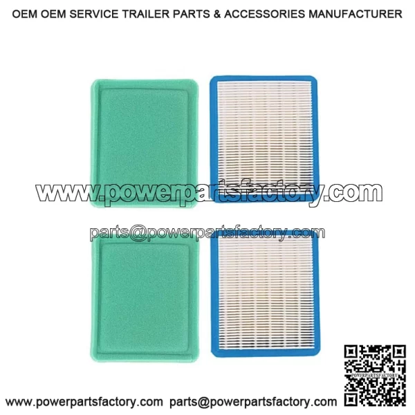 2x Air Filter for  Troy Bilt TB280ES TB320 TB380 TB380ES TB672 TB449E Lawn Mower