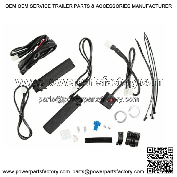 Lock-On Heated Grip Kit & Thumb Warmer Atv Polaris Honda Suzuki Can Am - Image 3