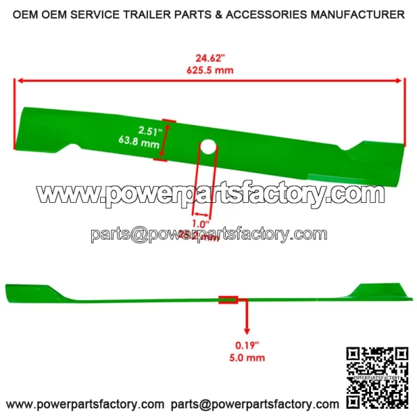 72" Deck Mulching Blade For Toro 72517 72912 72918 72928 72947 Z Master - Image 2