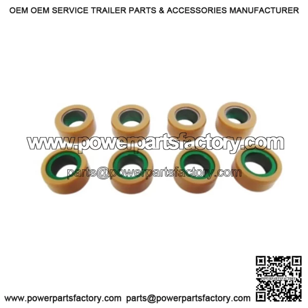 OEM Arctic Cat ATV 15G Green Clutch Rollers 1 Set of 8) 3306-843 - Image 2