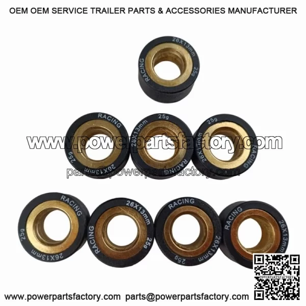 8PCS 26*13 25G Motorcycle Scooter AN400 Variator Weight Roller Clutch Pulley - Image 2