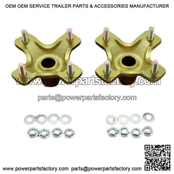 NEW 2 x REAR HUBS Honda 400EX 300EX TRX450R 4x110mm 1987-2020 + lugnuts (For: Honda)