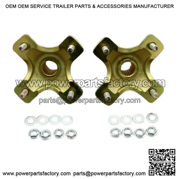 NEW 2 x REAR HUBS Honda 400EX 300EX TRX450R 4x110mm 1987-2020 + lugnuts (For: Honda) - Image 2