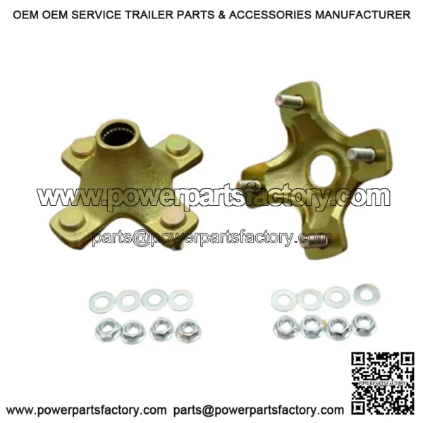 NEW 2 x REAR HUBS Honda 400EX 300EX TRX450R 4x110mm 1987-2020 + lugnuts (For: Honda) - Image 3