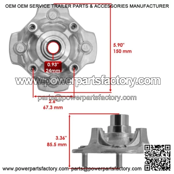 44615-HN2-A20 Front Wheel Hub For Honda TRX500 TRX680 Left Or Right (For: Honda) - Image 2