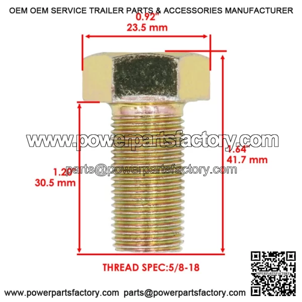 539103299 Deck Spindle Bolt For Husqvarna BX34 BZ27 BZ6127 BZ6134 WH5221 IZ4217 - Image 2