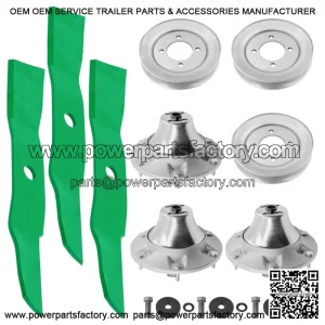 48" Deck Spindle Blade Kit For John Deere Z510 Z710 Z7810 Z820 Z910 Z915 Z920