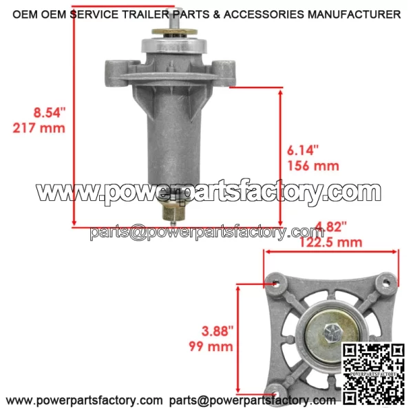 30" Deck Spindle & Blade Kit For Husqvarna RZ3016 For Poulan Pro 301ZX - Image 2