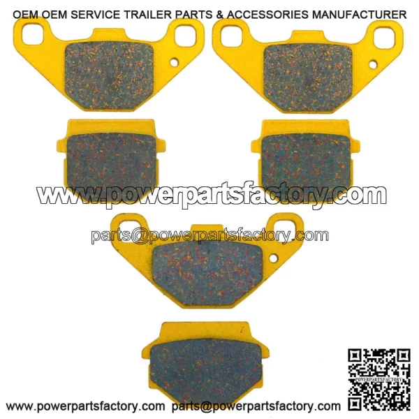Traild CFMoto CForce 110 2023-2024 Ceramic Brake Pad Set Front & Rear (For: CF-Moto) - Image 2