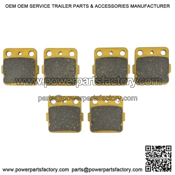 Yamaha Raptor 660 R/350 Ceramic Brake Pad Set Front & Rear 2001-2013 (For: Yamaha) - Image 2