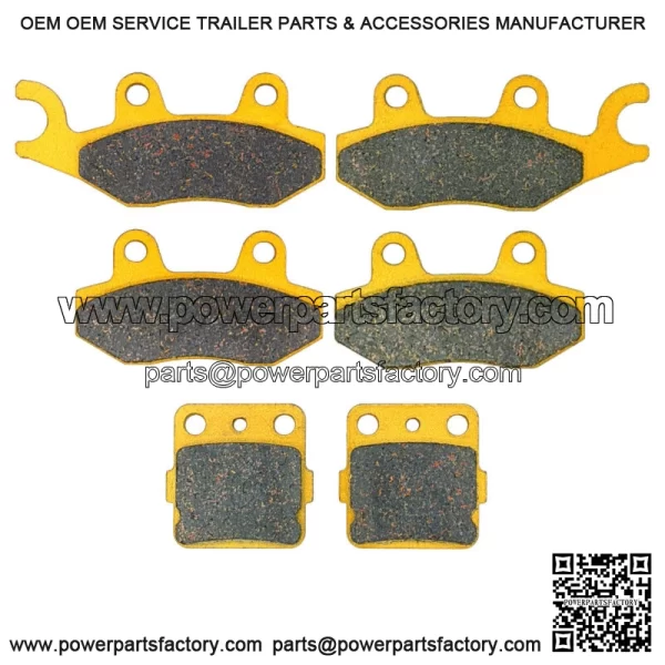 Yamaha YFZ 450 Ceramic Brake Pad Set Front & Rear 2004-2005 (For: Yamaha) - Image 2