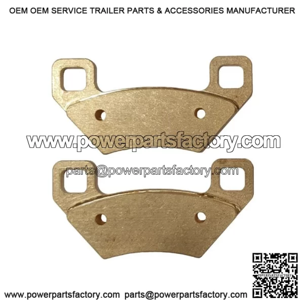 Solid Brass Brake Pads BP-DBK for Honda TRX Front Disc Brake Conversion (For: Honda) - Image 2