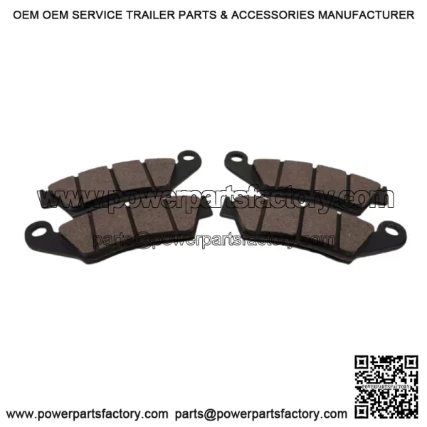 1886 - 1989 Honda TRX250R Front Brake Pads Serrated Semi-metallic - Image 2