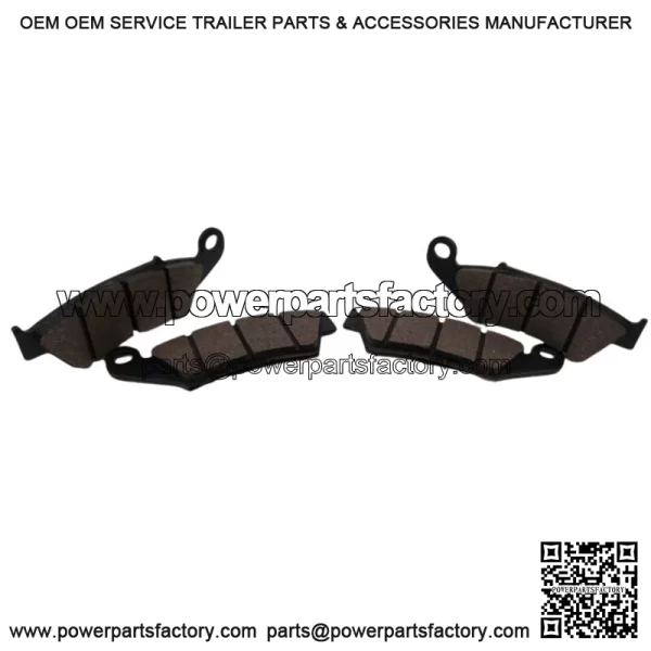 1886 - 1989 Honda TRX250R Front Brake Pads Serrated Semi-metallic - Image 4