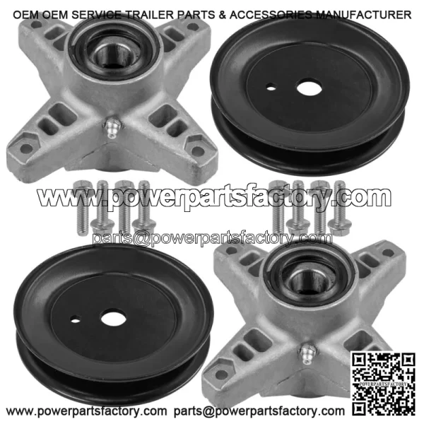 42" Deck Spindle & Pulley for Cub Cadet LT1018 13AB11CG710 13AX11CG710 618-3129 - Image 4