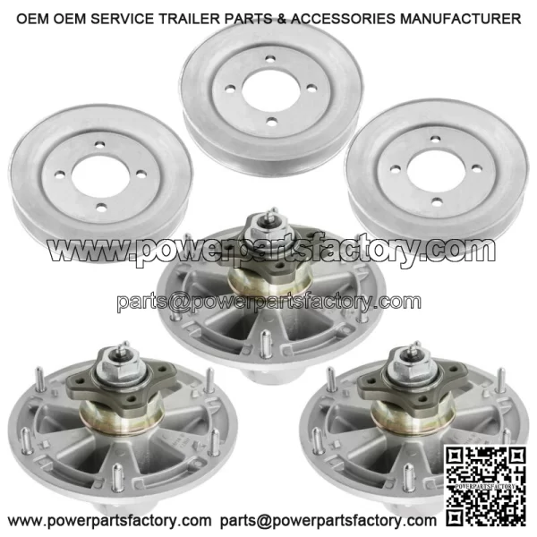 TCA24880 TCA20639 TCA17517 TCU26965 48" Deck Spindle with Pulley For John Deere - Image 4