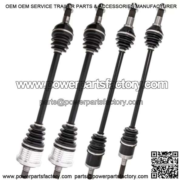 Complete F&R CV Axle Driveshaft Assembly Set for Can-Am Maverick 1000