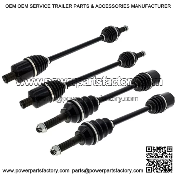 CV Axle Kit For Polaris Ranger XP 1000 Crew 1334131 1334351 Front Rear - Image 2