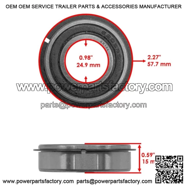 59219000 07147800 07100212 07100205 Front Caster Wheel Bearings For Ariens - Image 2