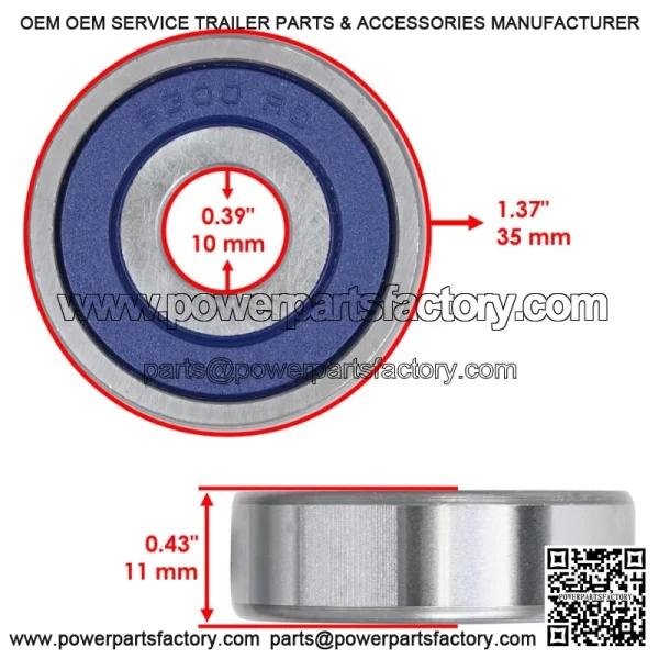 6300 2RSH 6300-2RDQE6 6300-2RSH 6300-2RS Ball Bearing Rubber Sealed 10x35x11 - Image 2