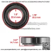 Front Caster Yoke Fork Bearings for Gravely Pro-Ride 254 260 266 Mower 00145555 - Image 2