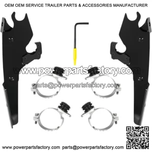 Batwing Fairing Trigger-Lock Mounting Kit Black MEB2056